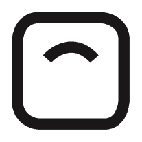 Black weight scale icon