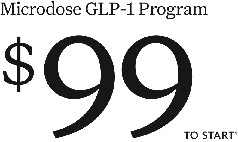 Microdose GLP-1 Program, $99 to start(1)
