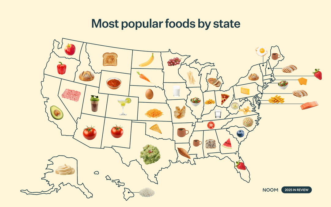 Most popular foods by state