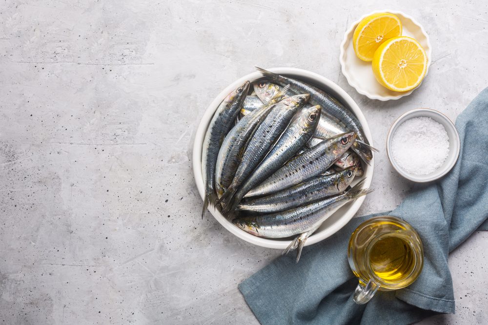 sardines in a dish