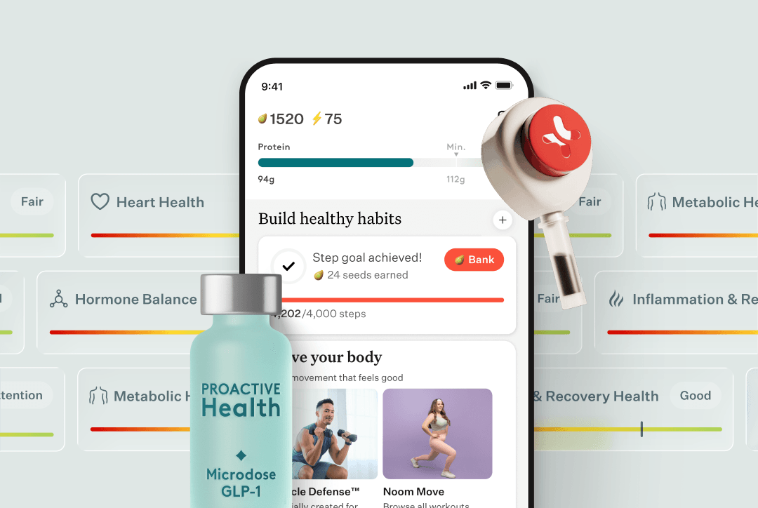 Noom Proactive Health program — preventive health with biomarker tracking