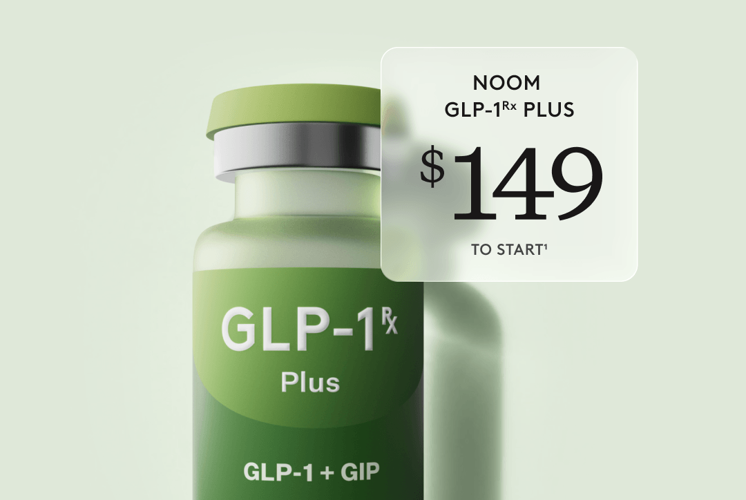 Noom GLP-1Rx Plus program — advanced dual-pathway medication starting from $149