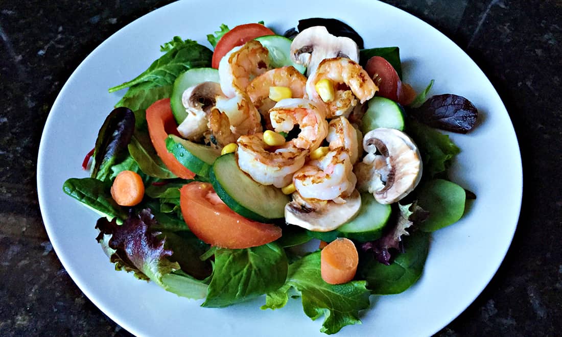 Ensalada de camarones/gambas