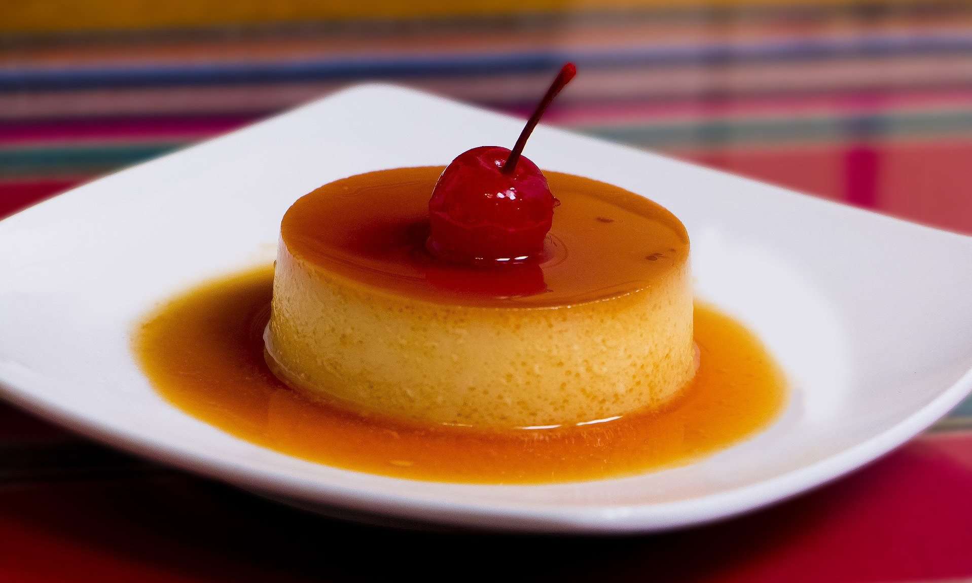 Flan navideño sin azúcar