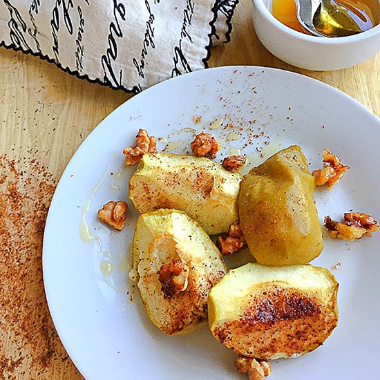 MANZANAS HORNEADAS CON MIEL