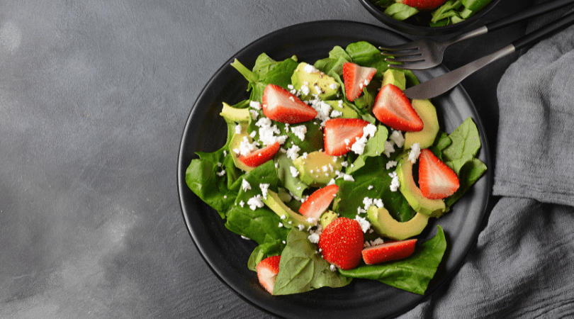 Ensalada con fresas/frutillas